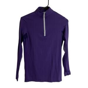 Tailored Sportsman Shirt Womens XS 1/4 Zip Long Sleeve Sun Mesh Riding Horses